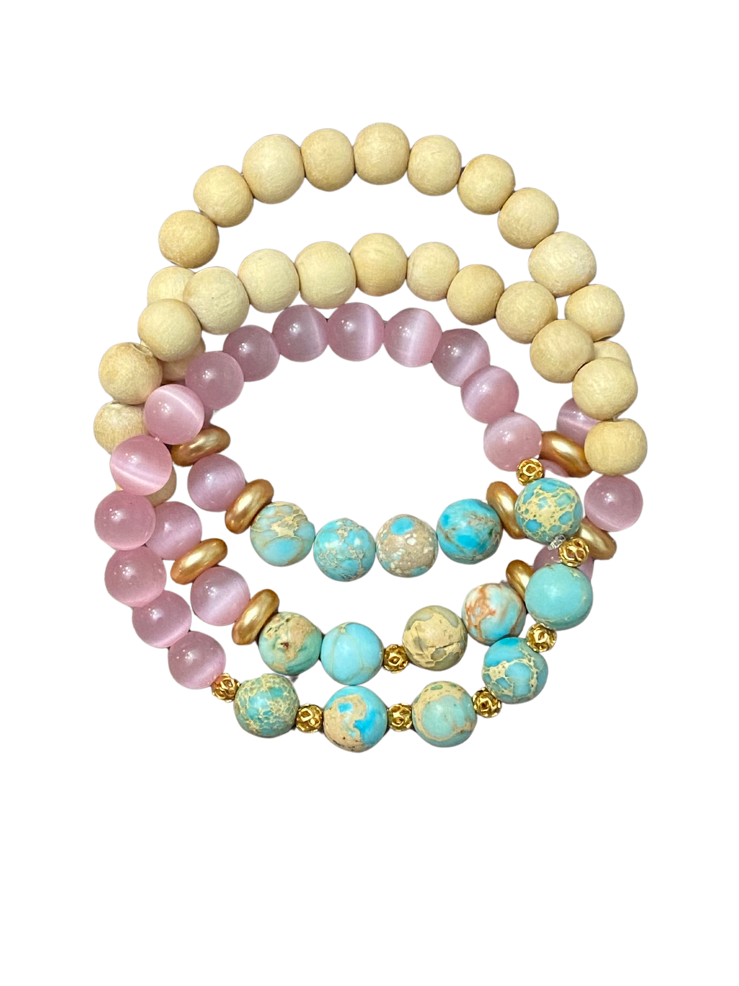 Pink Cat’s Eye Stack