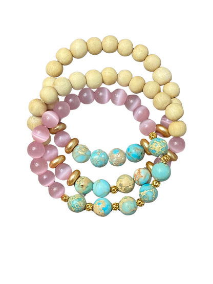 Pink Cat’s Eye Stack