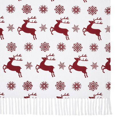 Scandia Snowflake Reindeer Throw