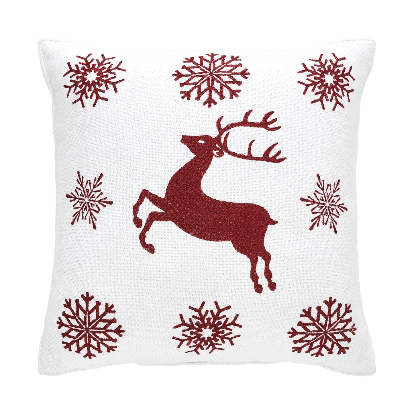 Scandia Snowflake Reindeer Pillow