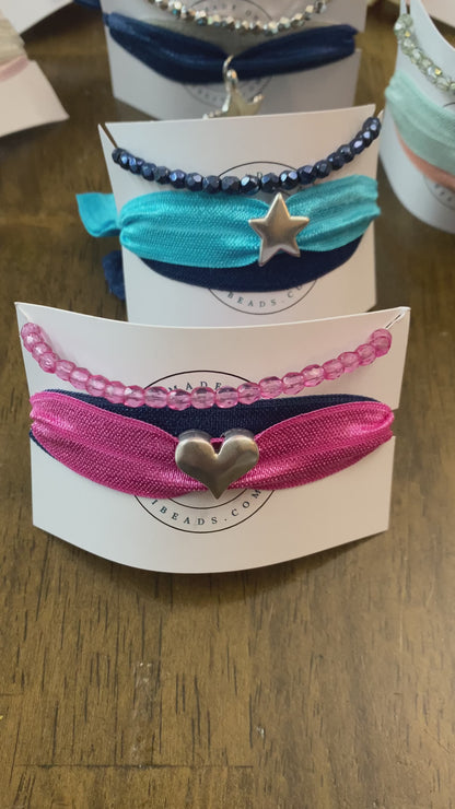 Ribbon Hair Tie and Bracelet Set